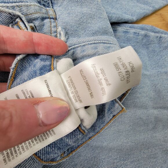 Agolde Pinch Waist High Rise Kick in Riptide Jeans Size 25 Light Blue A095-1141 - Picture 5 of 5